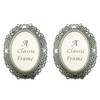 Pofectsty 2 Pack Mini Metal Vintage Picture Frame, 2x3 Inch