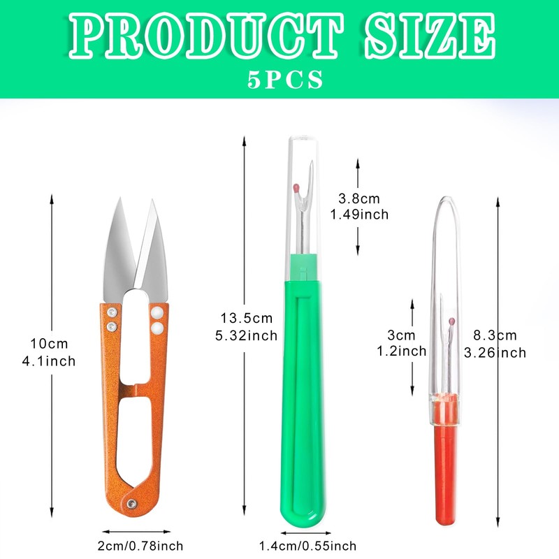 HAALII Seam Ripper, Seam Ripper and Thread Remover Kit, Stitch