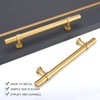 LONTAN 10 Gold Kitchen Handles 160mm Gold Cupboard Handles T-Shaped