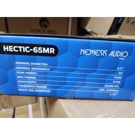 Nemesis Audio Hectic-65MR 6.5" 375 watts rms 4 Ohm Midrange Speaker (single)