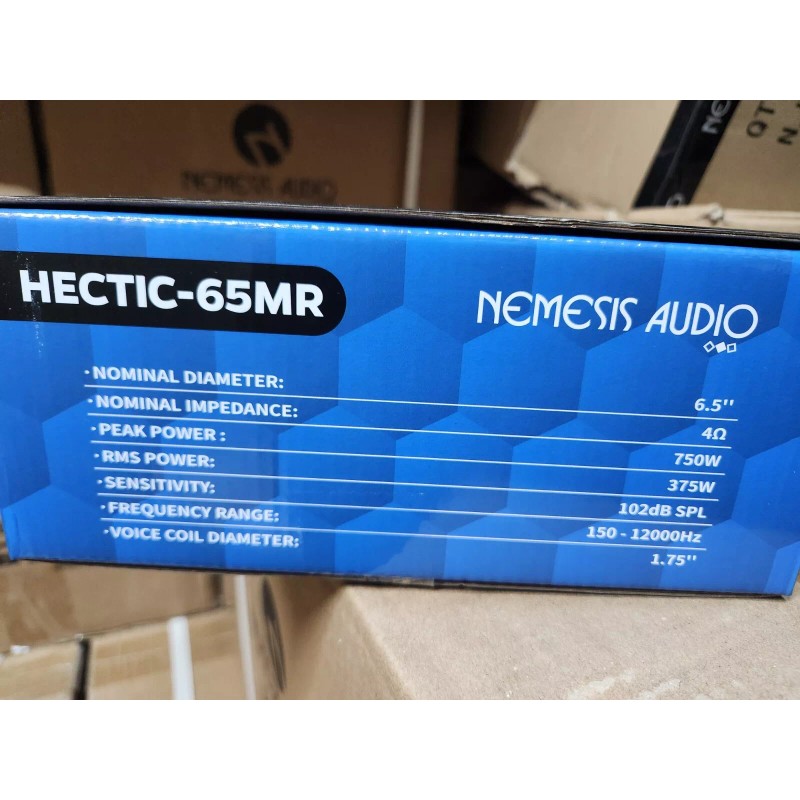 Nemesis Audio Hectic-65MR 6.5" 375 watts rms 4 Ohm Midrange