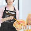 LEVLO Artists Gift Painter Hourly Rate Waterprof Adjustable Apron for