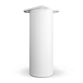 Sossai White Furniture Feet MFR1, Set of 8, 120 mm Height, Height Adjustable, Round Profile, Diameter 40 mm, Perfect for Shelves and Storage Furniture