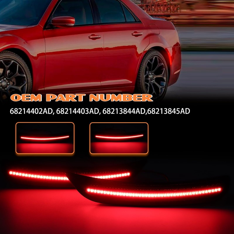 AreLokpri Side Marker Lights Kits for Chrysler 300 2015-2023, Front