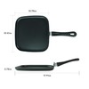 LECOOKING 10 Inch Square Griddle Pan, Nonstick Grill Pan for