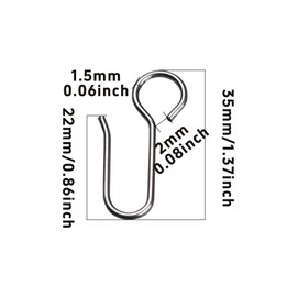 Runseaway 100Pcs Metal Curtain Track Hooks, S Shaped Small Metal Drape Wire Hooks for Ceiling Curtain Track, Pin-On Drapery Hanger Glider Hooks for Shower, RV, Room Divider