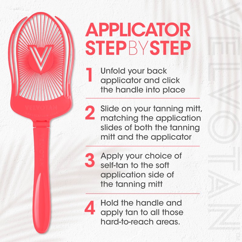 VELVOTAN Tanning Back Applicator - Use with Any Tanning Mitt