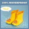 FUNCOO PLUS Toddler Baby Yellow Wellies for Boys Girls, Kids