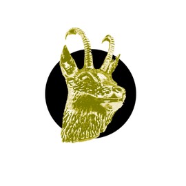 A50 Chamois Gams CHROME GOLD COLOURED English Pewter on an Air Freshener fits on a Vent Clip Kit Decoration