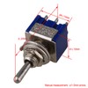 Yibuy Blue 3-Way Design AC 125V 6A Double Pole DPDT