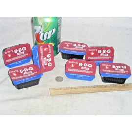 ZAXBY'S 7 NEW SEALED 1.5 OZ OUNCE ZAXBY'S ZAXBYS BBQ BARBECUE DIPPING SAUCE CUPS 7/2024