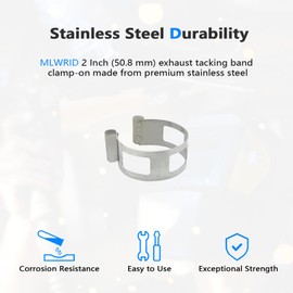2 Inch (50.8 mm) Stainless Steel Welding Tacking Band Clamp,Clamp-On Exhaust Pipe Tacking Band for Welding Fabrication