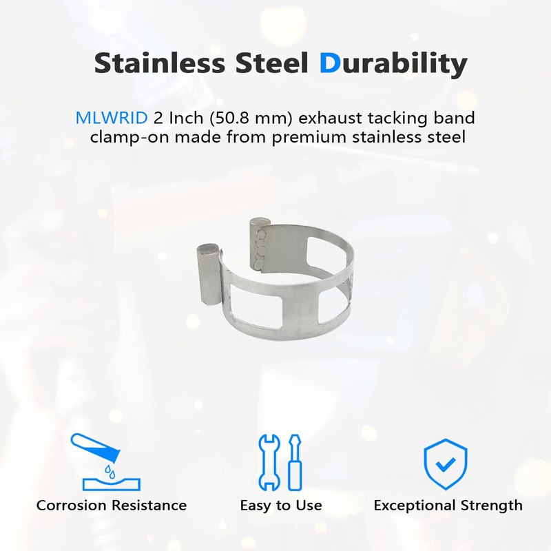 2 Inch (50.8 mm) Stainless Steel Welding Tacking Band Clamp,Clamp-On