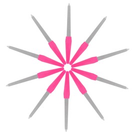 Outanaya 10pcs Double-sided Nail File Polishing Strip Stainless Steel for Women Men Nail Manicure Tools