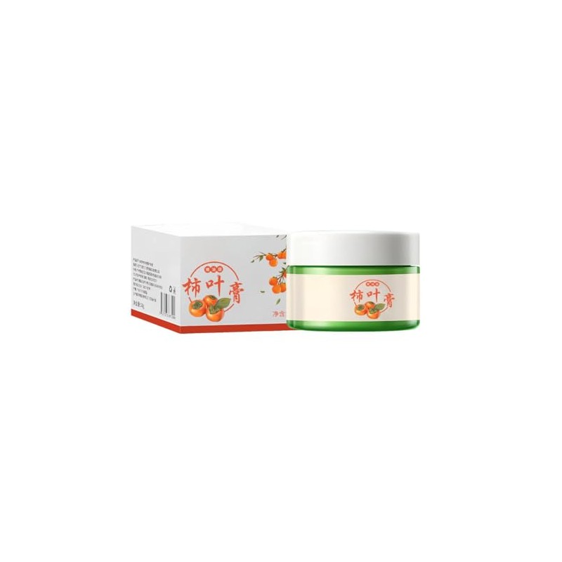 Persimmon Leaf Paste Kaki-Blatt Gesichtscreme, Aufhellende Feuchtigkeitspflege, Für Strahlend Elastische