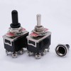 mxuteuk 3pcs Heavy Duty Rocker Toggle Switch 15A 250V DPDT