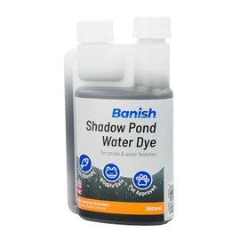 Pisces Banish Shadow Pond Dye 250ml Water Colour Algae Control Reduce Greenwater Blanketweed Growth Grey