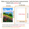 BESCRCL 20x25 Picture Frame Brown, Poster Frames Wall Hanging, Display