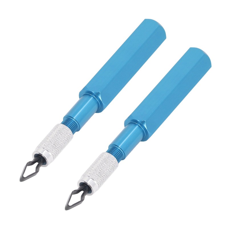 2 Set Floor Skiving Knife 4Pcs HSS Blades Aluminum Alloy