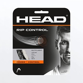 HEAD RIP Control Black Multifilament Tennis String, 16g / 1.30mm (4 Sets)