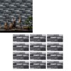12pcs Tile Wall Sticker Thickened PVC Self Adhesive Waterproof Retro