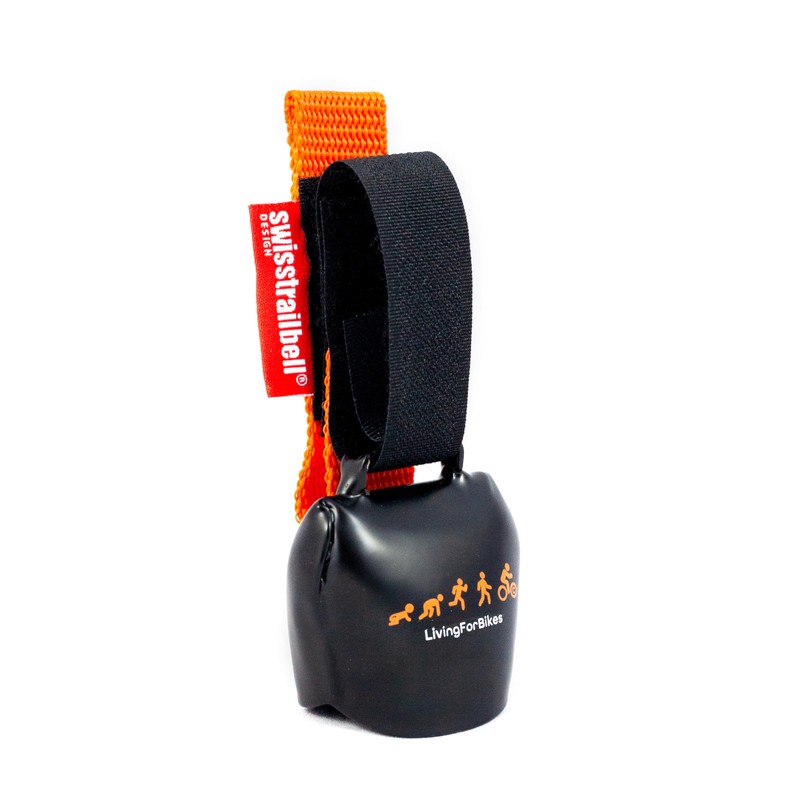 swisstrailbell® Mexico Edition Deep Black: Orange Evolution, Orange Band, Bicycle
