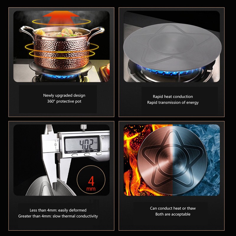 Heat Diffuser Quick Thawing Heat Conduction Simmer Plate Anti Slip