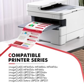 057 Toner Cartridge Black 2-Pack Compatible Replacement for Canon 057 057H CRG-057 MF445dw MF455dw Toner Cartridge for ImageCLASS MF445dw MF448dw LBP226dw LBP227dw LBP228dw MF449dw MF445 Printer Ink