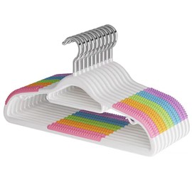 CXJGCRDM Plastic Hangers 10 Pack, 16.5'' Wide Heavy Duty, 360 Swivel Hook, Non Slip, Suit, Dress, Jacket, Pant, Shirt