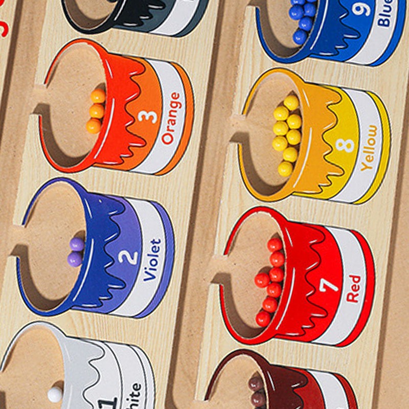 Children Magnetic Color Number Maze Fine Motor Skill Brain Training