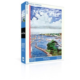 New York Puzzle Company - New Yorker Steady Breeze - 500 Piece Jigsaw Puzzle for Adults by Albert Hubbell