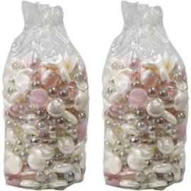 Decorative Accents Set of 5 Pounds of Exotic Aquarium and Vase Gems and Mini Orbs! Perfect for Aquariums, Vase Fillers, Table Scatter, Scrapbooking and Much More! (Cherish Gems Mix, 5 Pounds)