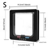 Moaobooh Cat Flap, 4-Way Locking Cat Door, Pet Door (S,