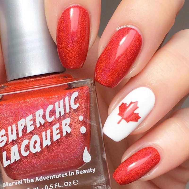Whats Up Nails - Canadian Flag Vinyl Stencils for Nail