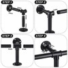 Zonon 8 ft Bar Foot Rail Kit Matte Black Industrial