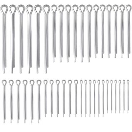 Cotter Pins Assortment Kit , 304 Stainless Steel Split Pins Kit, Retaining Spring Hitch Cotter Pin Set for Automotive, Mechanics, Car Garage, Workshop