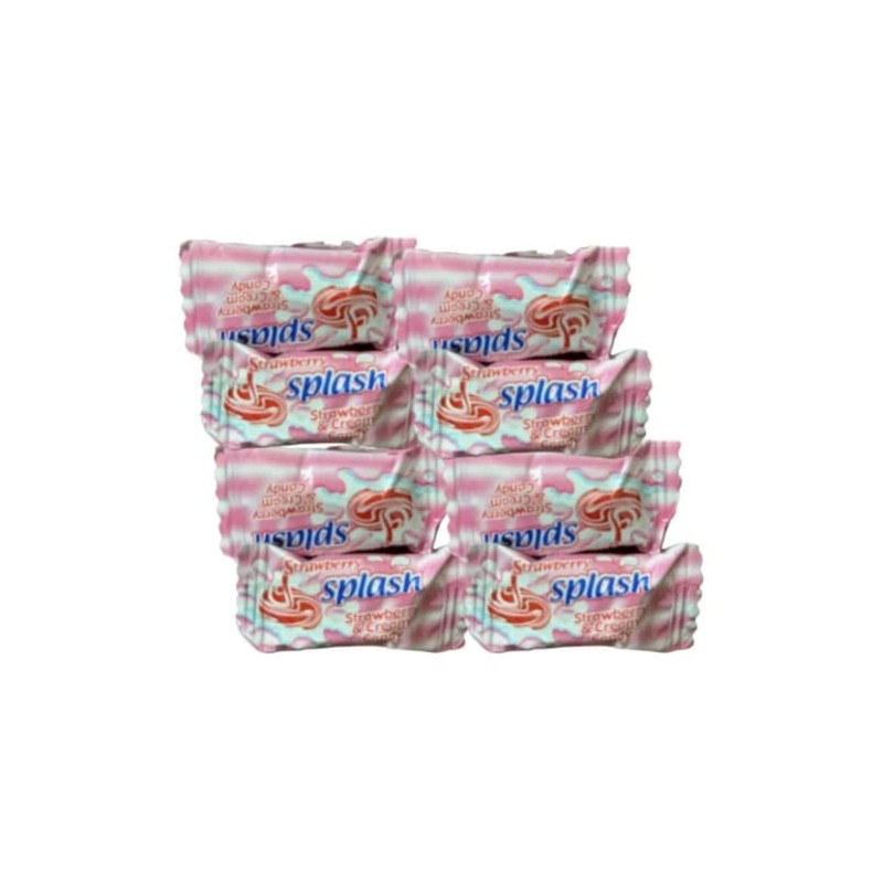 Splash - Nigerian Strawberry and Cream Flavored Candy [48 pieces]