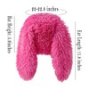 Y2K Fuzzy Bunny Hat for Women Cute Plush Beanie with