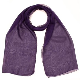mytoptrendz® - Plain Scarf Women Lightweight Chiffon Scarves Neck Scarf For Ladies Sheer Wraps for Women Girls Brides Bridesmaids Shawl (Purple)