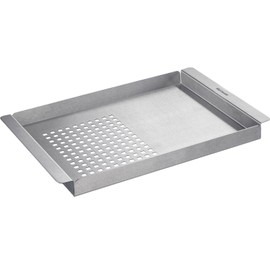 Westmark Grill Tray 2 in 1 - Versatile Grill Tray for Preparing Different Grill Dishes with and without Holes - Stainless Steel