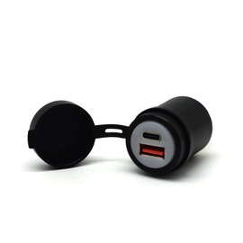 Cliff Top 28 W Aluminium Motorrad USB-C und QC 3.0 DIN (Hella) USB Ladegerät