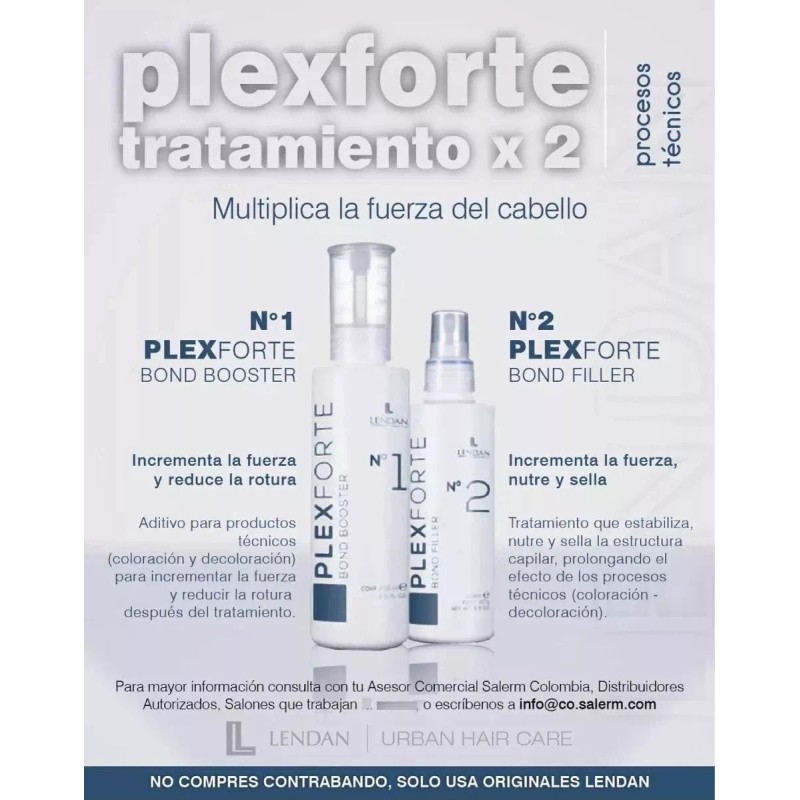 Lendan Plexforte No 2 Bond Filler Tratamiento 200ml 3pzs