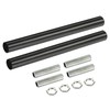 MECCANIXITY 2-Pack Black Iron Electroplated M10 Threaded Extension Rods for