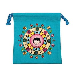 Toshin Pack CM-KI528 Chibi Maruko-chan Drawstring Bag (Like Blue Sky)