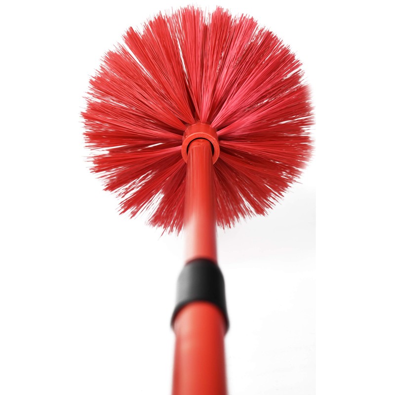 4 Pack of Assorted Extendable Cobweb Brooms - Closed (42")
