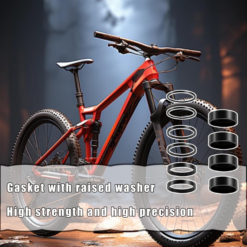 Pack of 10 Ahead Spacer 1 1/8 Inch, Aluminium Bicycle
