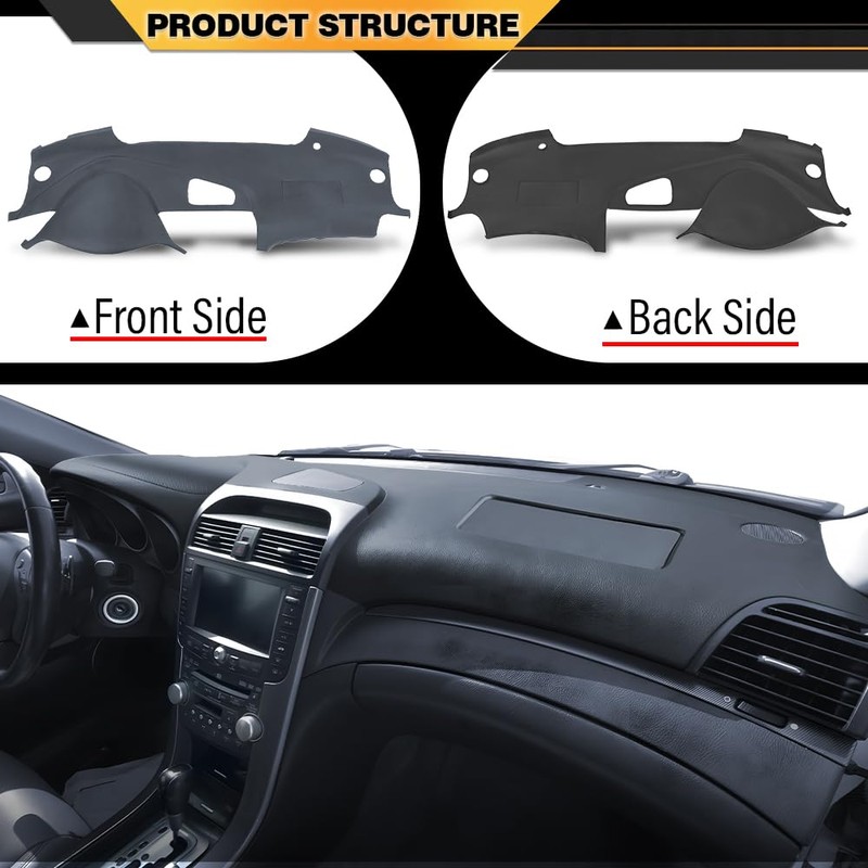 CNNELL Dash Board Cover Compatible with Acura TL 2004 2005