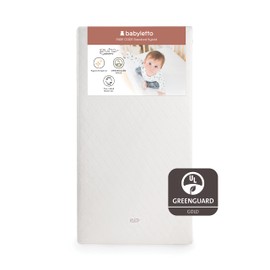 Babyletto Pure Core Crib Mattress, Hybrid Quilted Waterproof Cover, 2-Stage, Greenguard Gold Certified