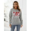RETSUGO Christmas Sweatshirt for Women Christmas Gnome Shirts Long Sleeve