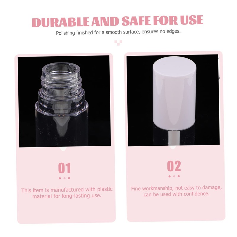 GRIRIW 12pcs Small Lip Gloss Tubes Refillable Containers for Lip